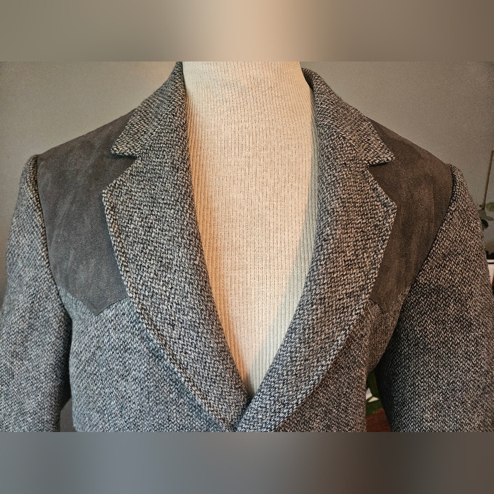 PENDLETON Vintage Western Blazer With Suede Patch Elbows & Shoulder! - Picture 2 of 15